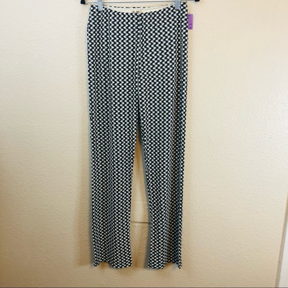 Vintage Low Rise Plaid Gingham Pull On Pants